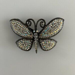 Vintage Hair Bling! Gucci-Inspired Rhinestone Butterfly Barrette